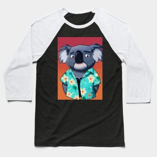 Koala with Hawaii Shirt Baseball T-Shirt